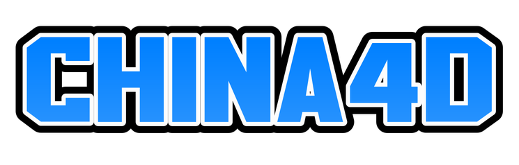 CHINA4D Neon Logo